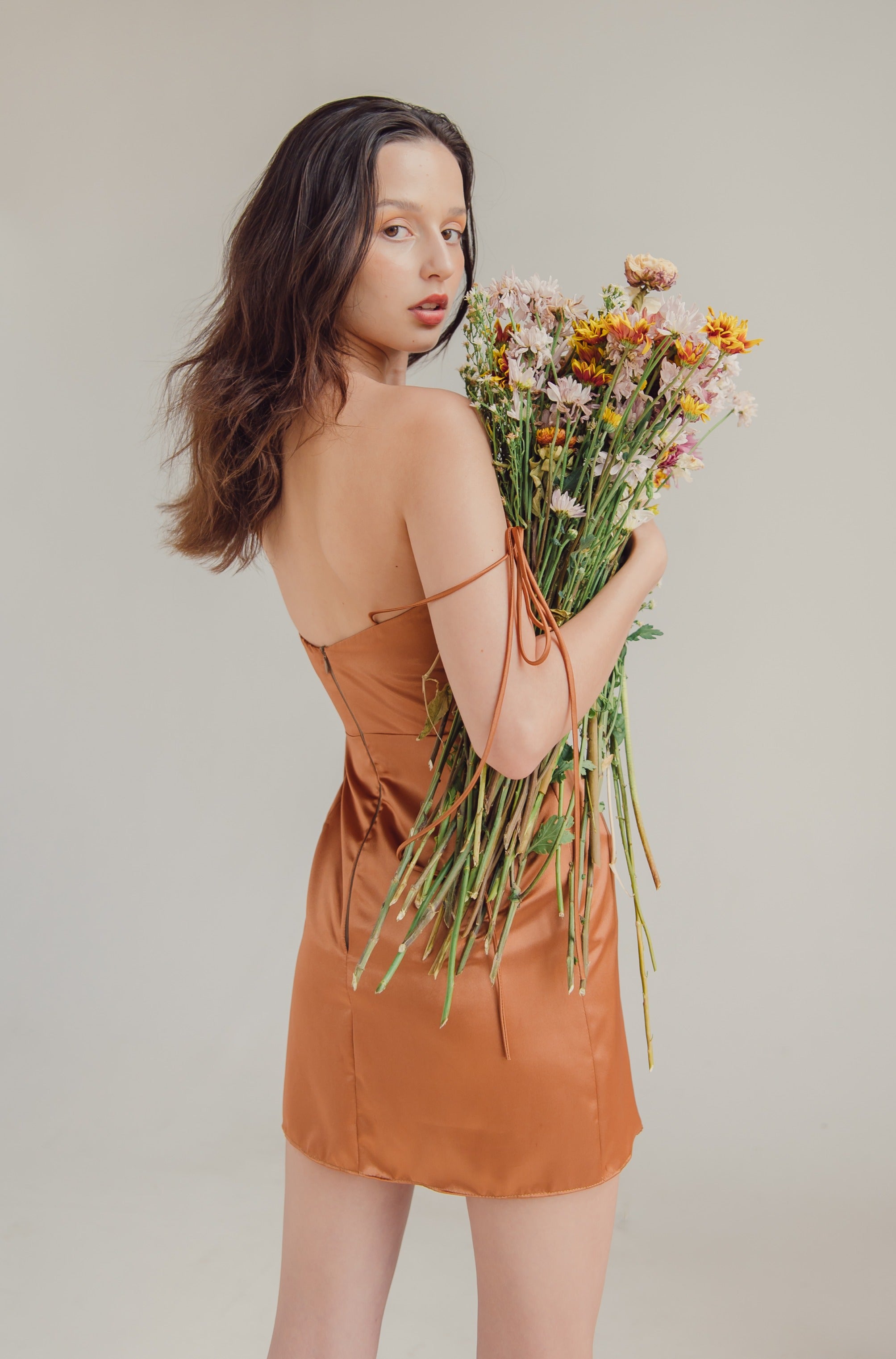 MARTHA SILK MINI DRESS byabimer MARTHA SILK MINI DRESS byabimer