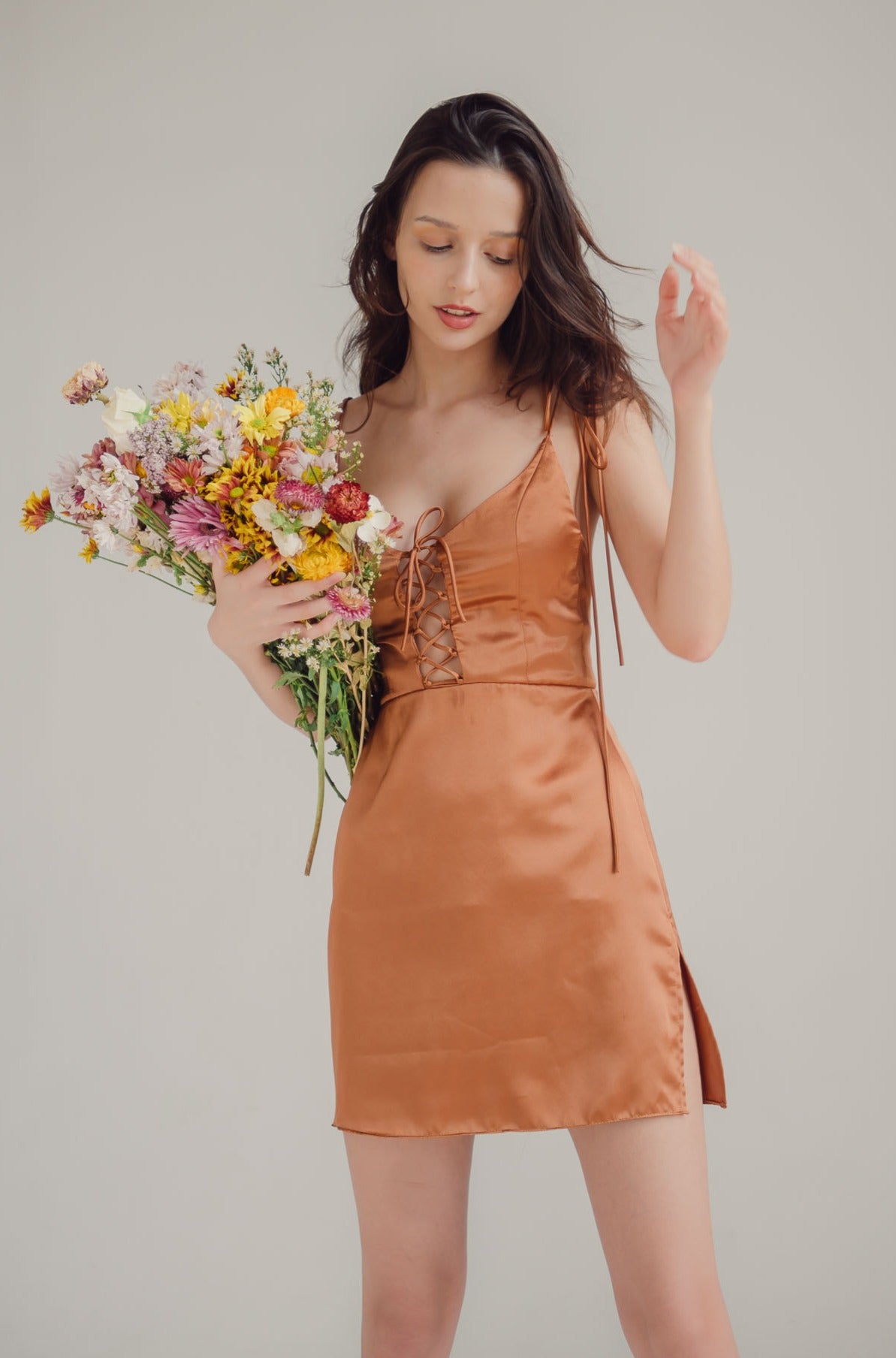 MARTHA SILK MINI DRESS byabimer MARTHA SILK MINI DRESS byabimer